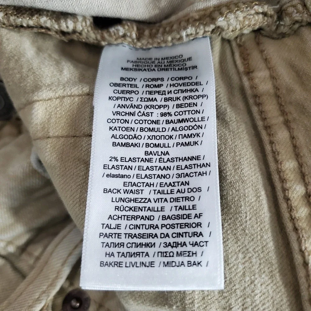 Polo Ralph Lauren Varick Slim Straight Tan Khaki Pants Mens 38x32 Stretch Jeans